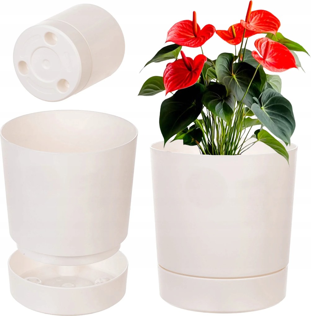 Virágtartó Állvány Műanyag Kerek 34,5 cm