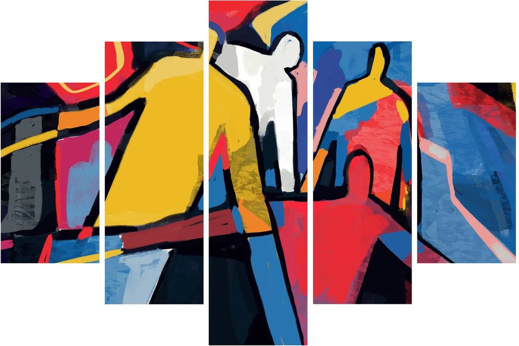 Kép - A férfiak absztrakciója (150x105 cm)