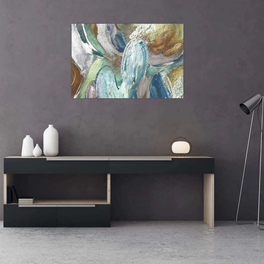 Kép - Absztrakt figurás festészet (90x60 cm)