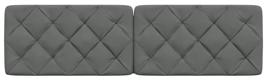 sötétszürke szövet fejtámla párna 180 cm