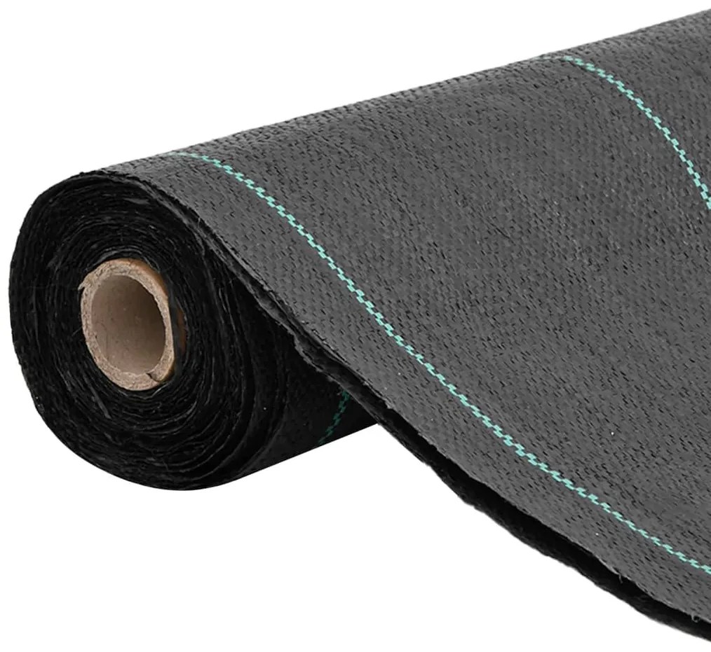 fekete PP talajtakaró membrán 1,5x10 m