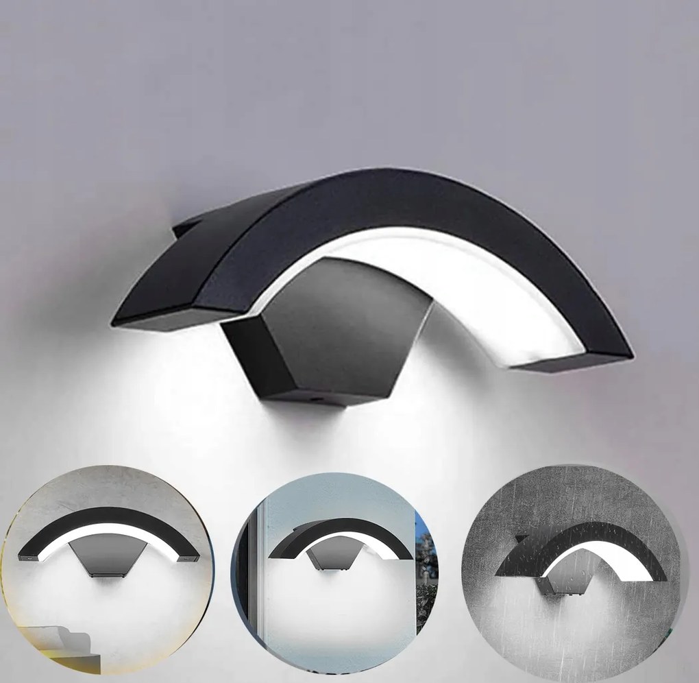 18W Kültéri fali lámpa Led kerti homlokzati lámpa IP65