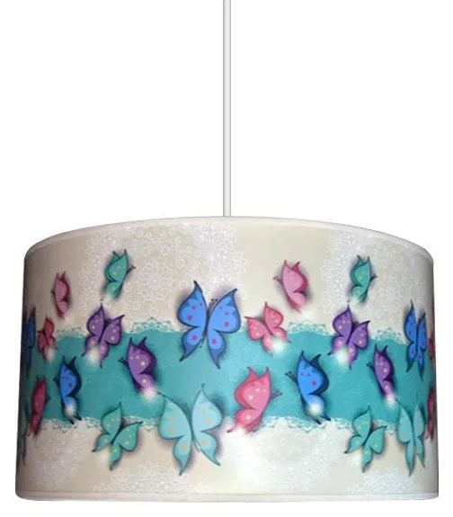 LAMPDAR Gyerek csillár BUTTERFLY 1xE27/60W/230V SA0287