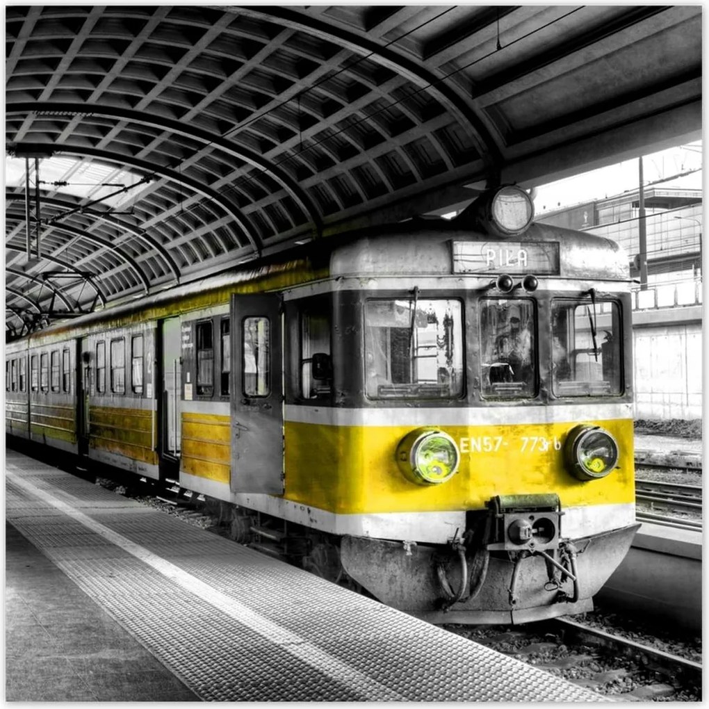 Poszterek 140x140 Sárga vonat