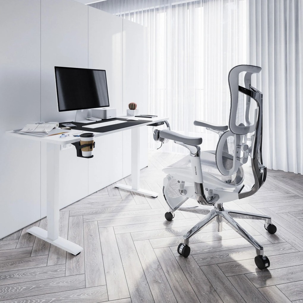 Prémium ergonomikus irodai szék lábtartóval szürke Premium Normal Size: Diablo V-Kinetic
