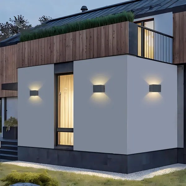 Brilagi - LED kültéri fali lámpa DONNANI LED/5W/230V 10 cm antracit IP44