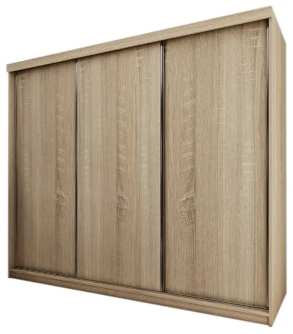 TALIA 25 tolóajtós szekrény, 250x200x62, sonoma tölgy