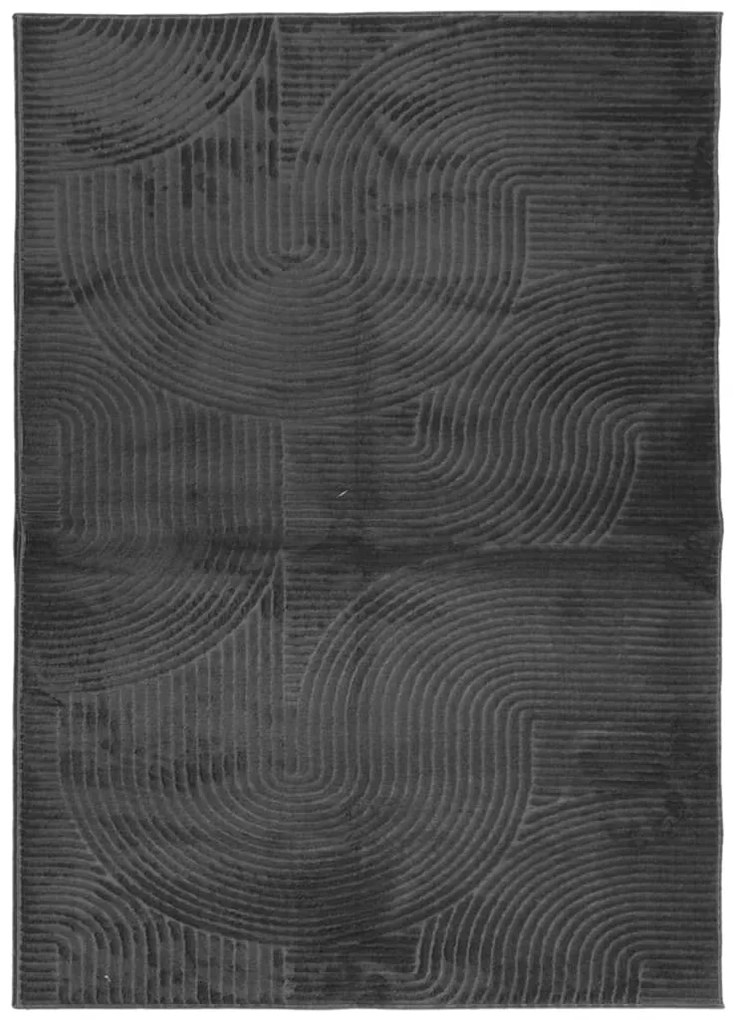 IZA antracit rövid szálú skandináv stílusú szőnyeg 200 x 280 cm