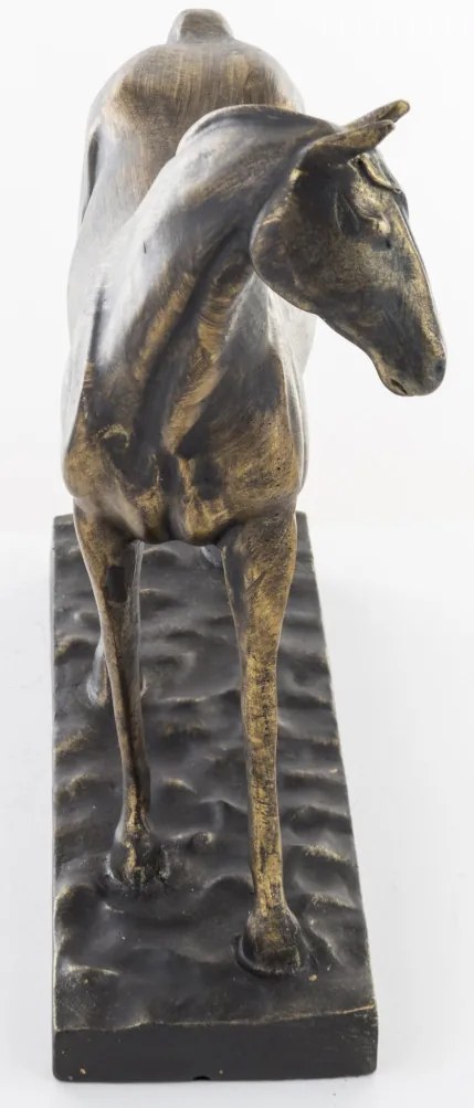 Dekorfigura Horse Műanyag Réz, Barna, Fekete 28x24x8,5cm