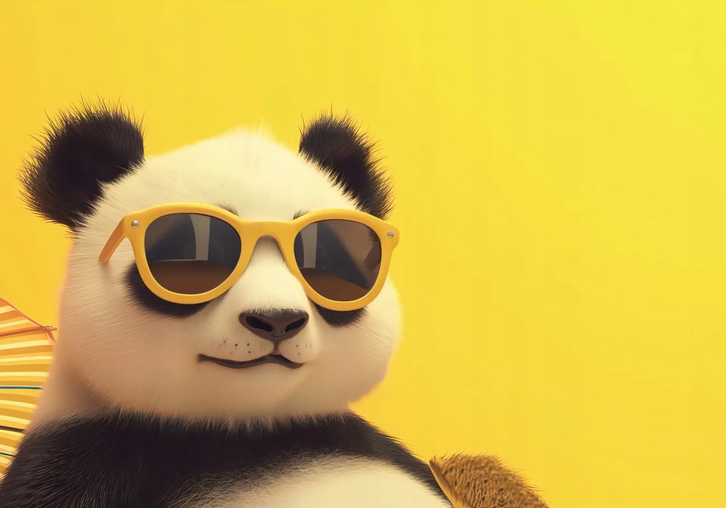 Poszter 66,5x46,5cm Panda ünnepi hangulatban