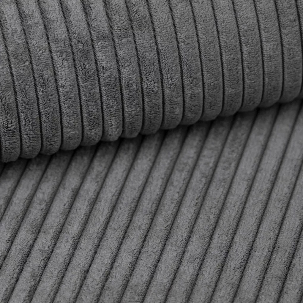 U alakú ülőgarnitúra SMART COSARO 295x140 cm, szürke