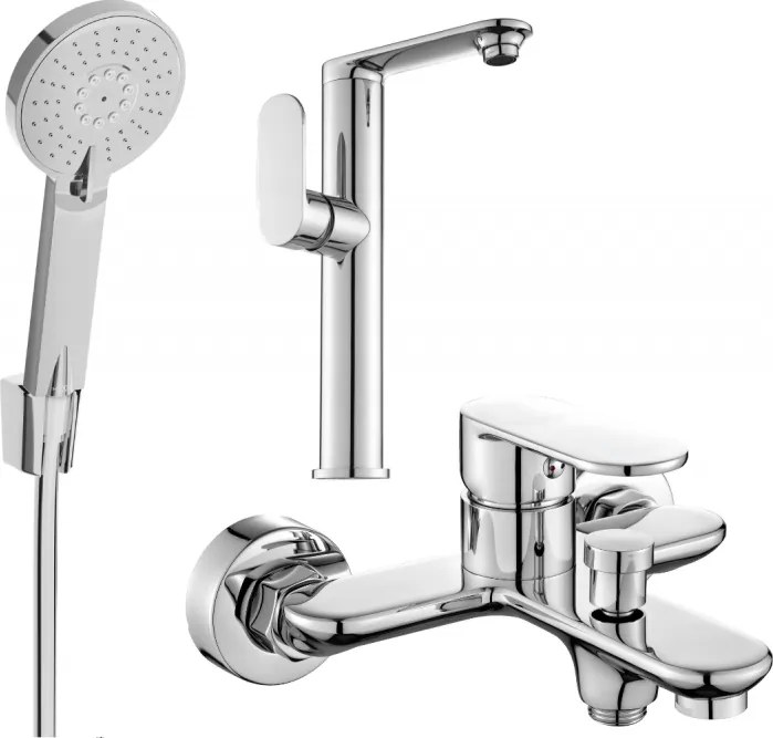 Mexen Milo R40 kád készlet, króm - 713153R40-00