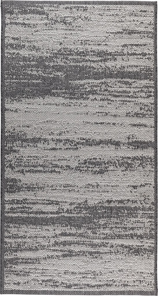 Lapos Szövésű Járdaszőnyeg Konyhába Erkélyre Zsinóros Szürke 80x150CM