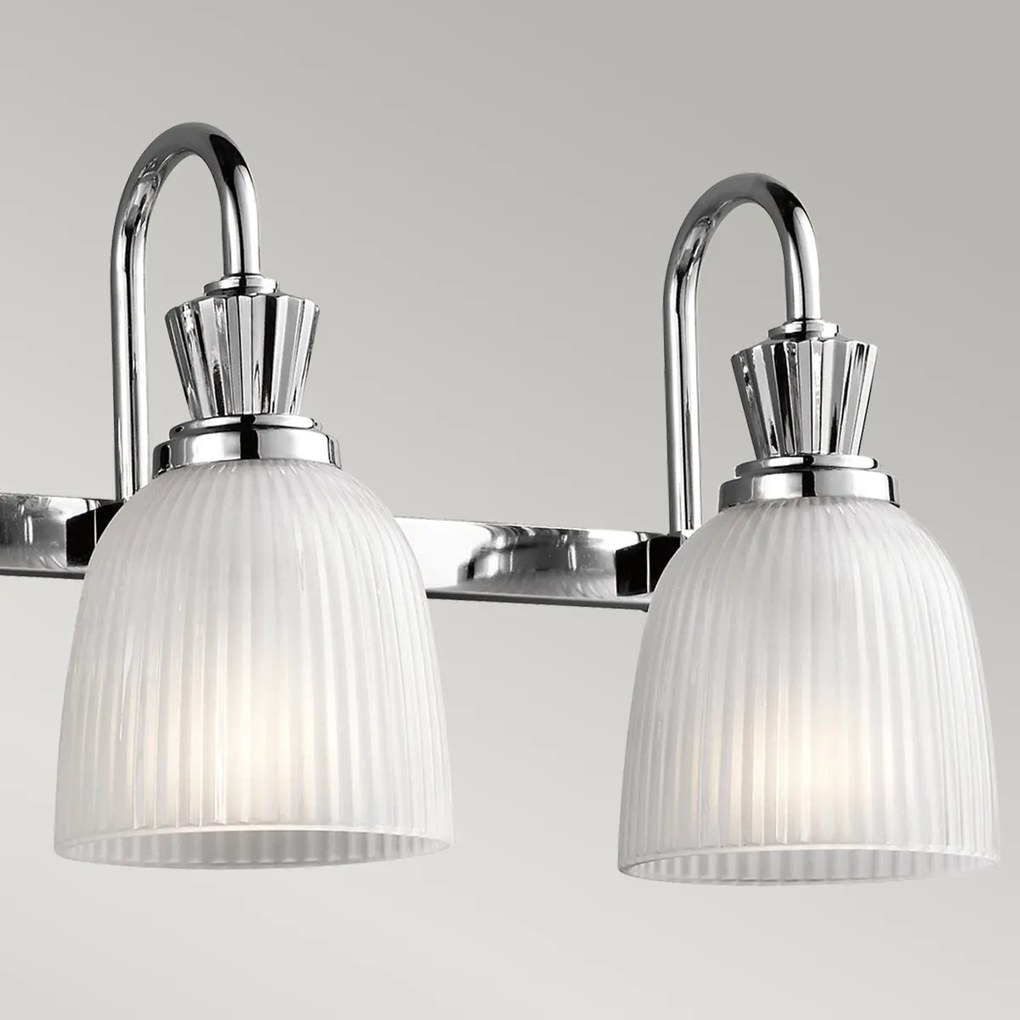 Kichler klasszikus fali lámpa cora króm elskl-cora4-bath IP44