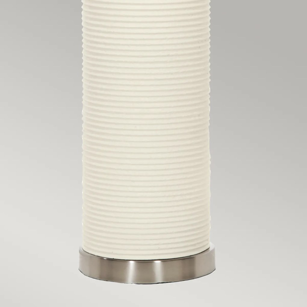 Elstead modern asztali lámpa ripple fehér ezüst elsripple-tl-wht-b