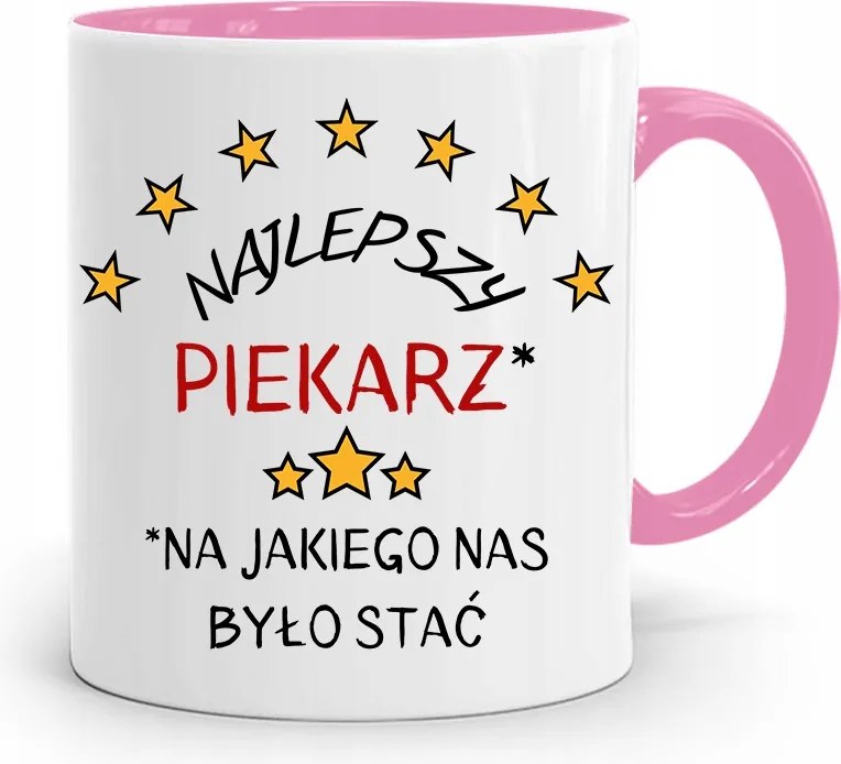 Rózsaszín Bögre Péknek A Legjobb Pék Nyomtatott Fényképpel