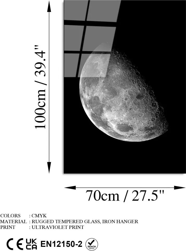 Üvegkép, 70×100 cm – UV-200
