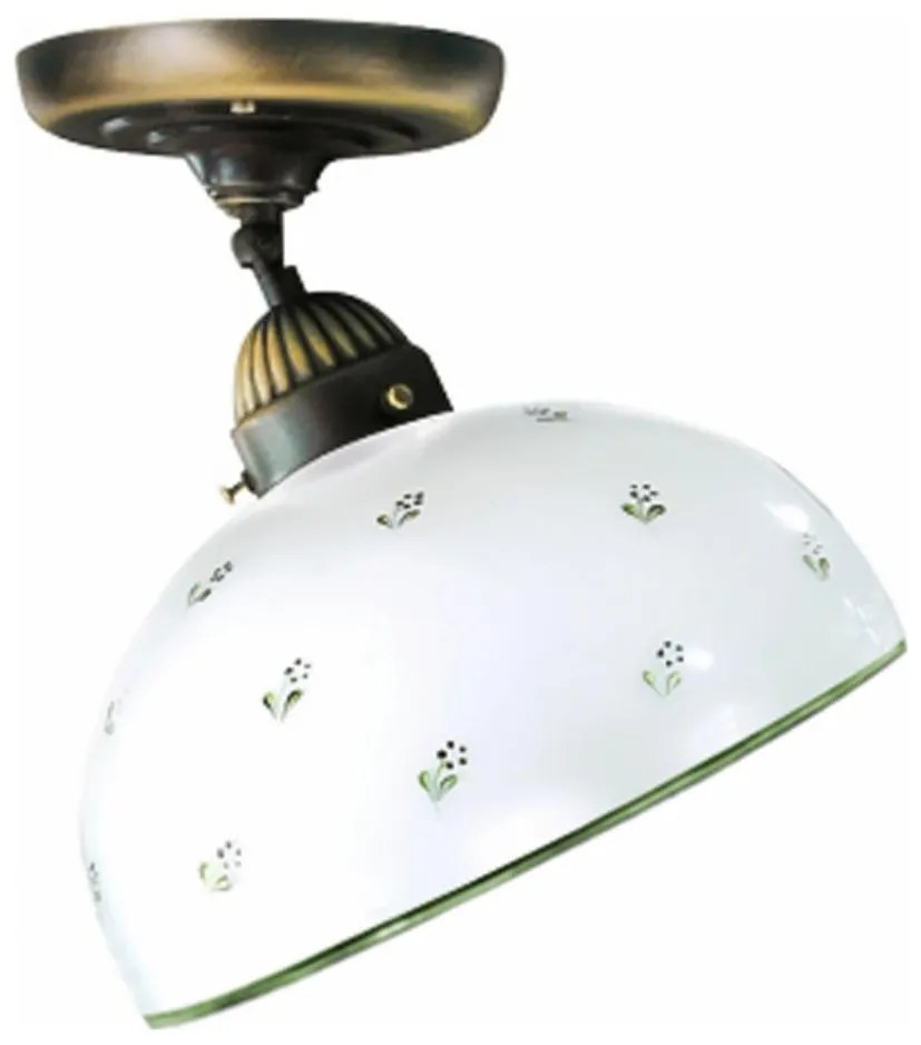 Kolarz 731.10.27 - Felületre szerelhető csillár  NONNA 1xE27/75W/230V átm. 30 cm zöld