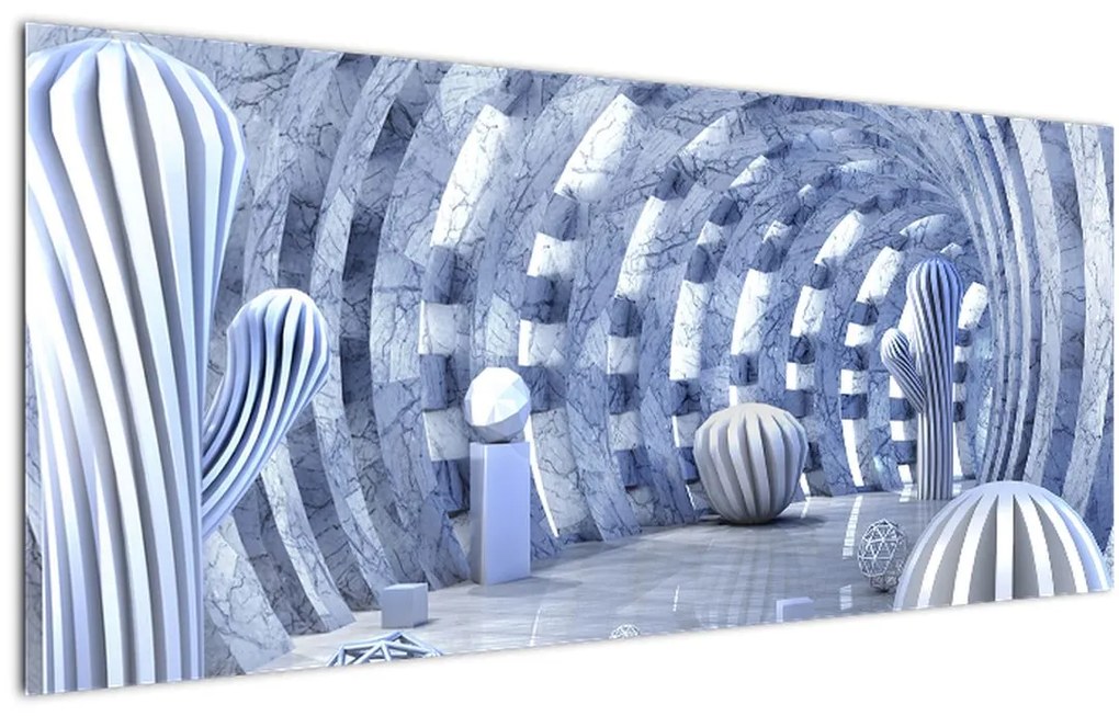 Kép - 3D absztrakció (120x50 cm)