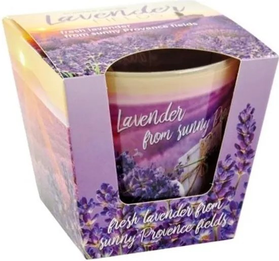 Levendula mezők illatos gyertya 115 g