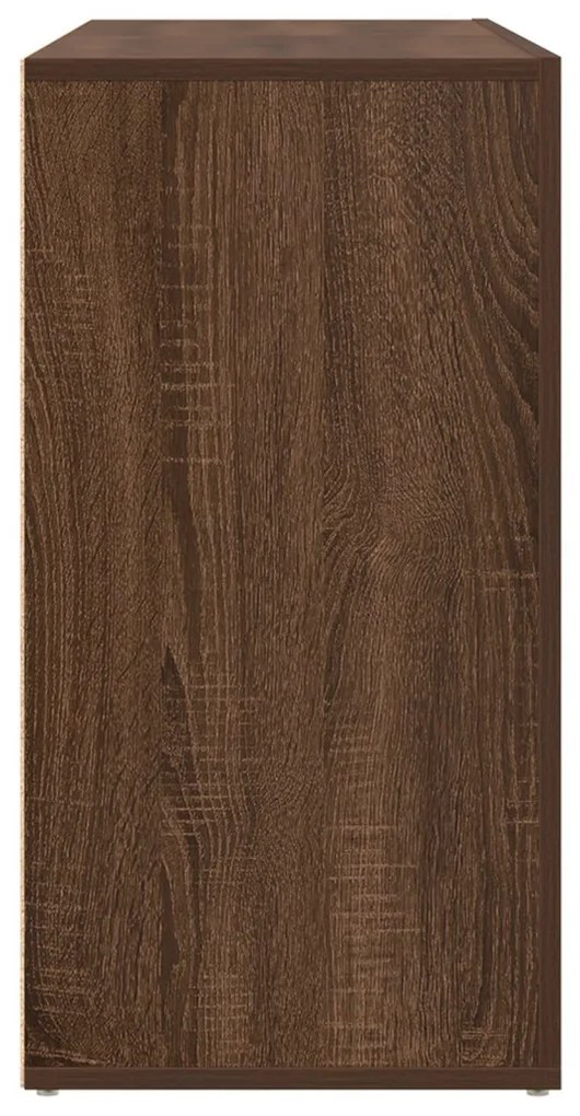 Oldalszekrény Barna tölgy Mérnöki fa 120 x 36 x 69 cm