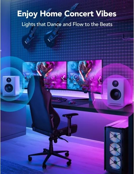 Govee - M1 PRO PREMIUM Smart RGBICW+ LED szalag 2m Wi-Fi Matter