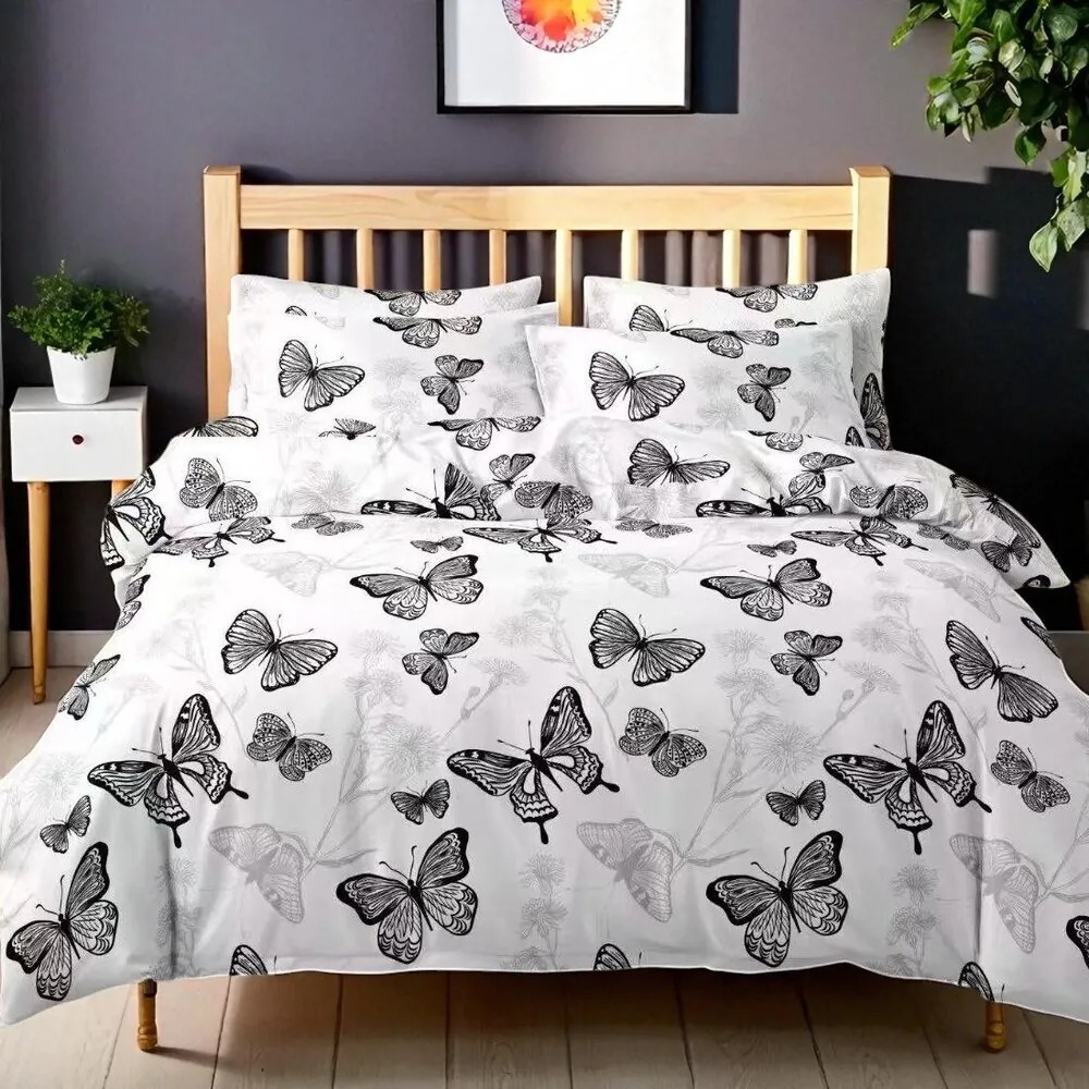 Ágynemű OPRAH WHITE BUTTERFLIES 7 részes 140X200 cm