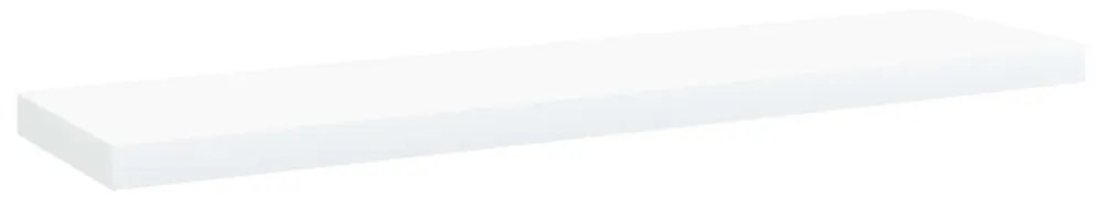 4 db fehér szerelt fa könyvespolc 40 x 10 x 1,5 cm