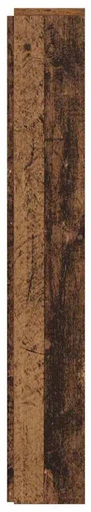 Fejtámla LED -es lámpákkal Öreg fa 180 x 17 x 104,5 cm Faanyag