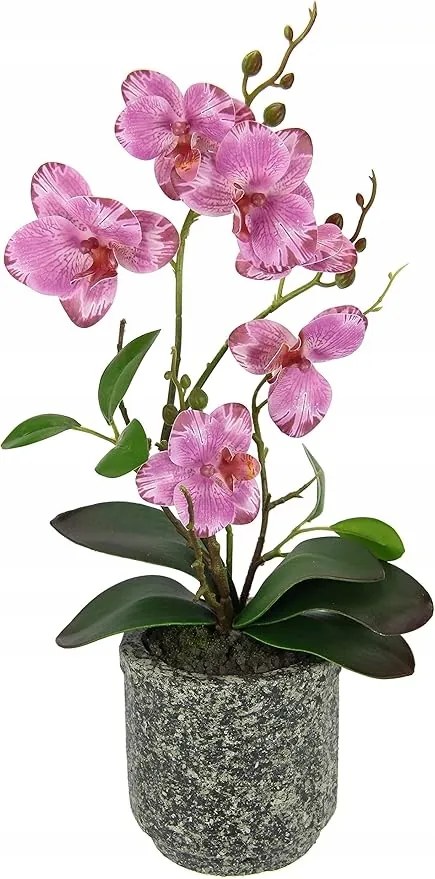 Mesterséges virág, orchidea levelekkel