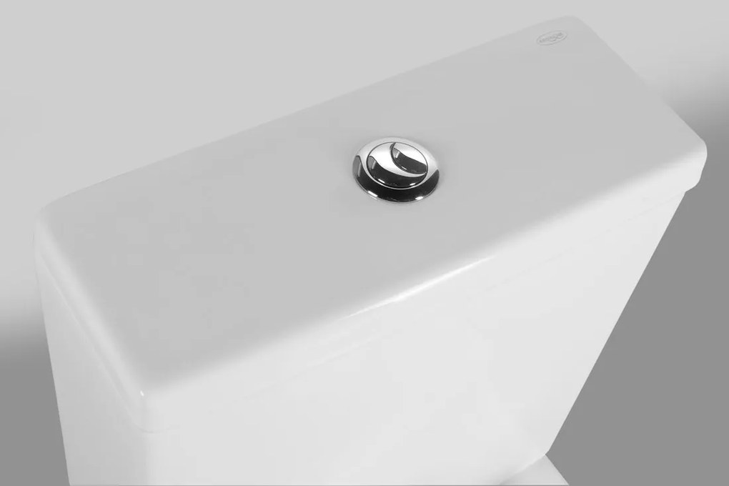 Aqualine Sapho, JALTA RIMLESS WC kombi csésze tartály öblítőkészlettel, alul / hátul