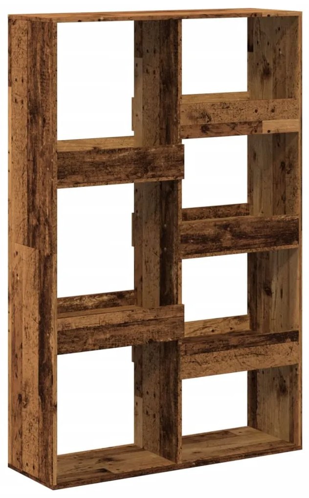 antik fa színű szerelt fa térelválasztó 100 x 33 x 155,5 cm