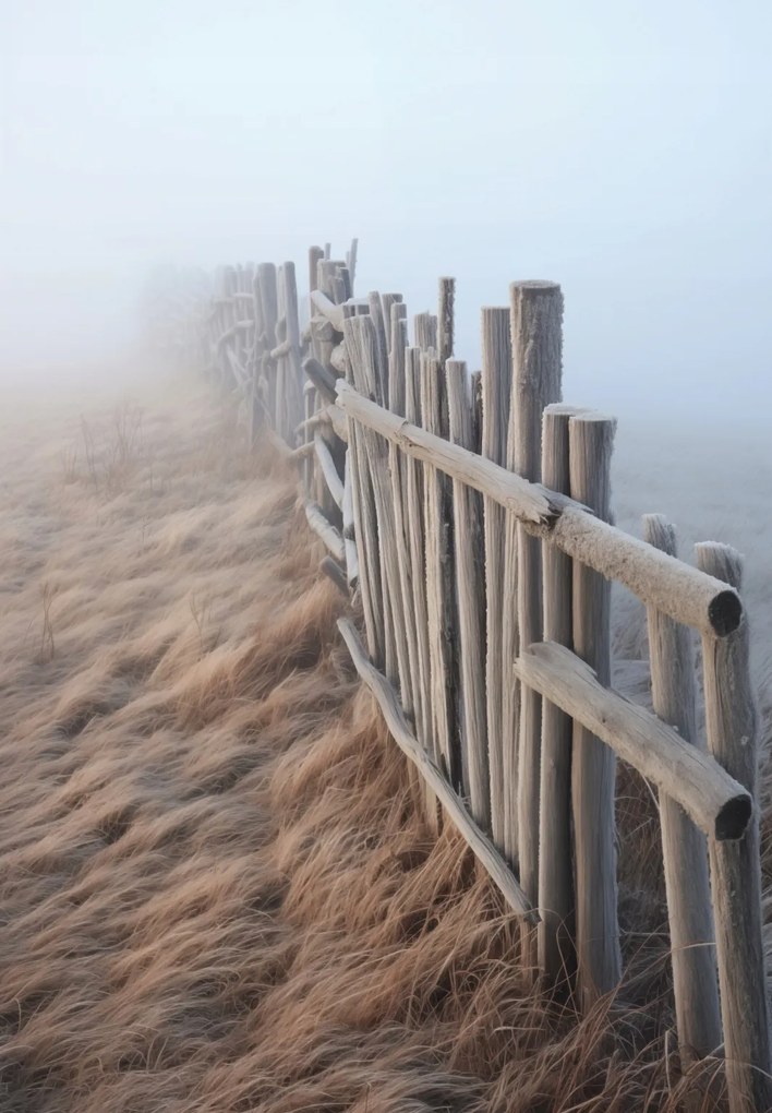Poszter 68x98cm Köd a dűnék felett