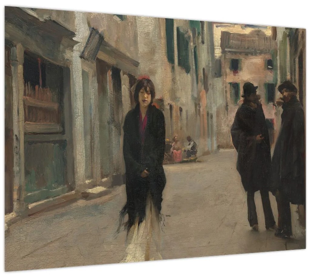 Üveg kép - John Singer Sargent, Street in Venice, reprodukciók (70x50 cm)