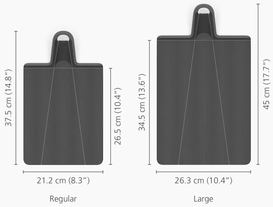 Vágódeszka 26x45 cm Chop2Pot – Joseph Joseph