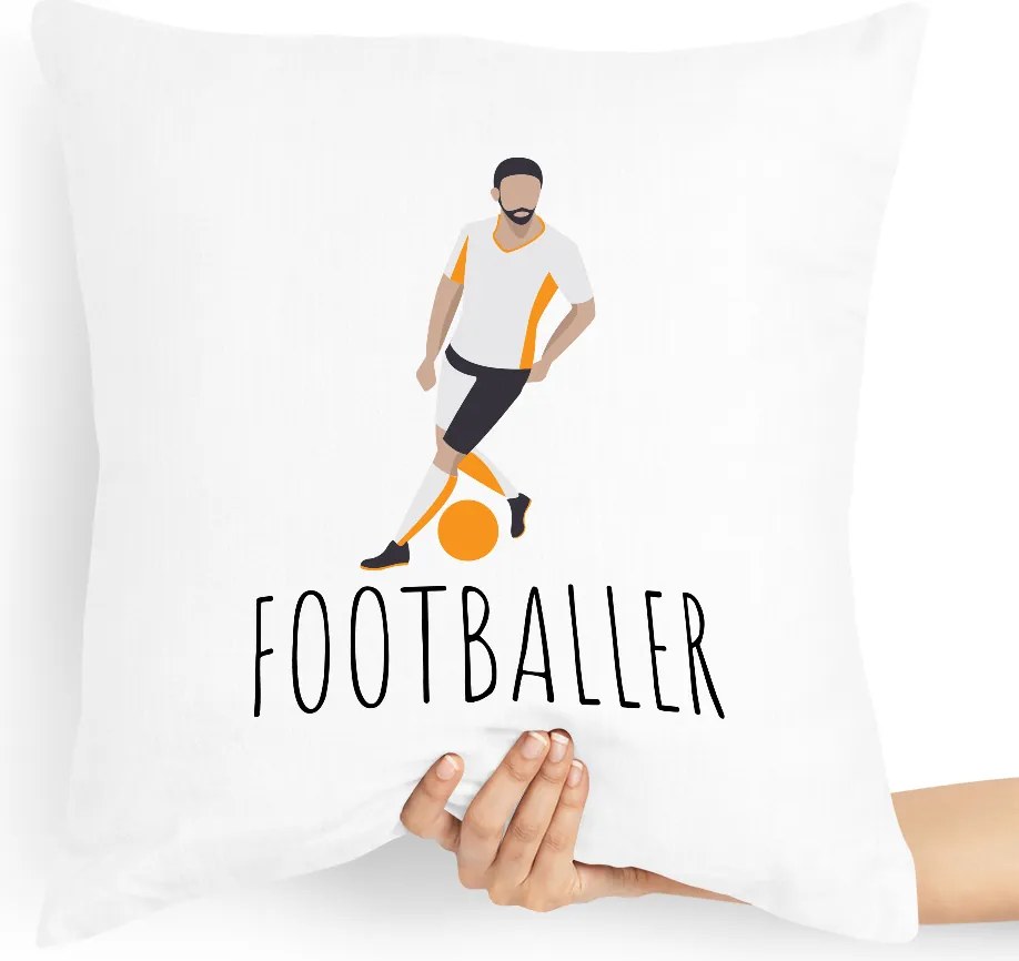 Ajándék Párna Labdarúgó Focista nyomtatott fényképpel