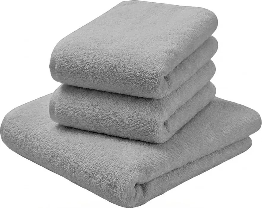 Fürdőlepedő NORIELLE 70x140 cm világosszürke, 100% pamut