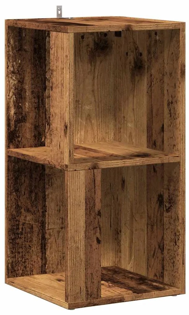 sarokszekrény antik fa 33x33x67 cm szerelt fa