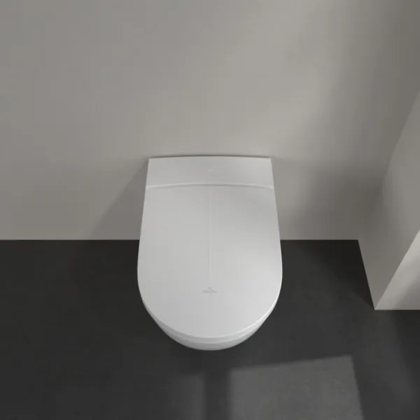 Villeroy & Boch V0E100R1 - Falra szerelhető bidé SoftClose ülőkével VICLEAN alpesi fehér + távirányító