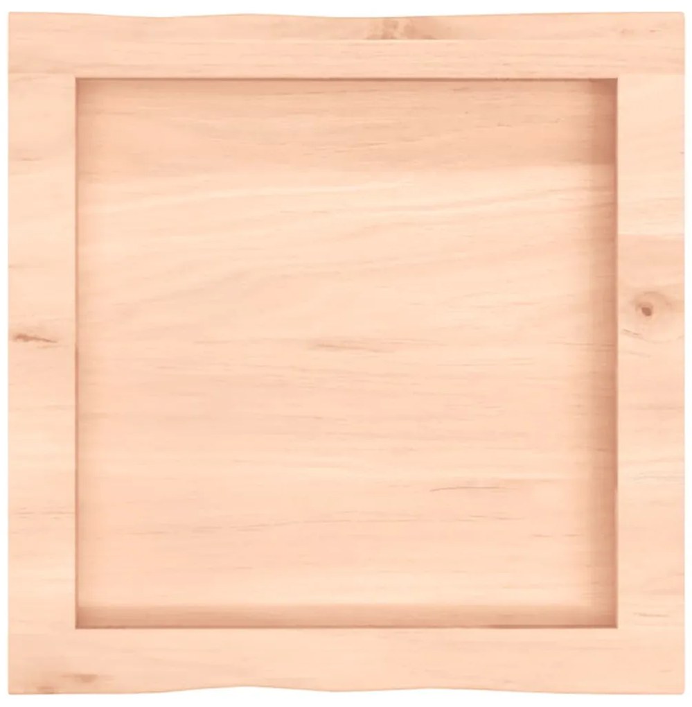 asztallap 40x40x(2-4) cm kezeletlen tömör fa élőszegélyes