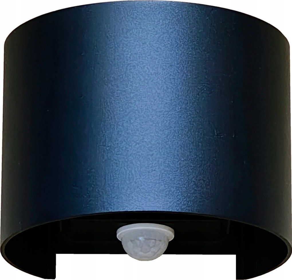 fali lámpa, 6W Led fali lámpa, hideg szín, mozgás/szürkület érzékelő, IP64