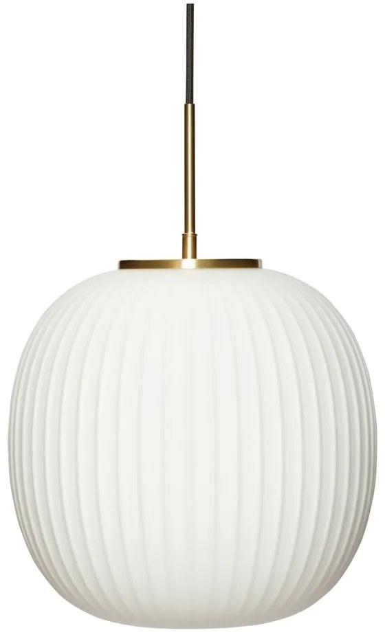 Fehér függőlámpa üveg búrával ø 32 cm Serene – Hübsch