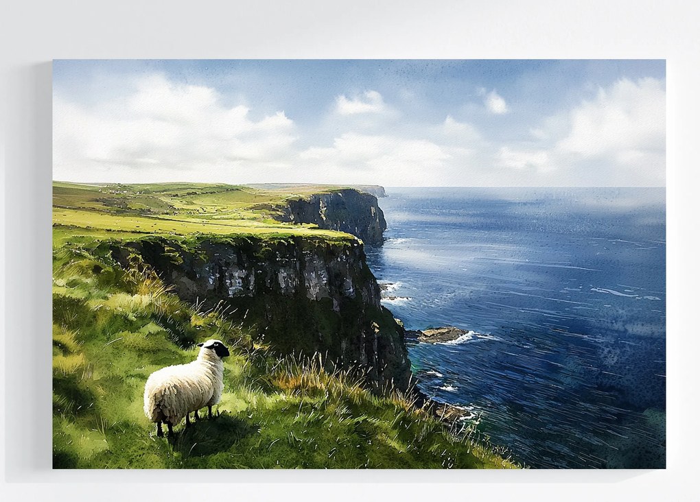 Vászonkép Canvas Tájkép Írország Tengerpart Sziklák Bárány Sziklák 60x40