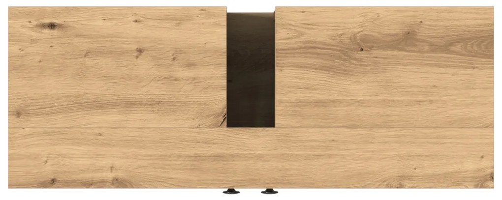 Fürdőszoba Mosdószekrény Kézműves Tölgy 80x30x60 cm Mérnök Fa