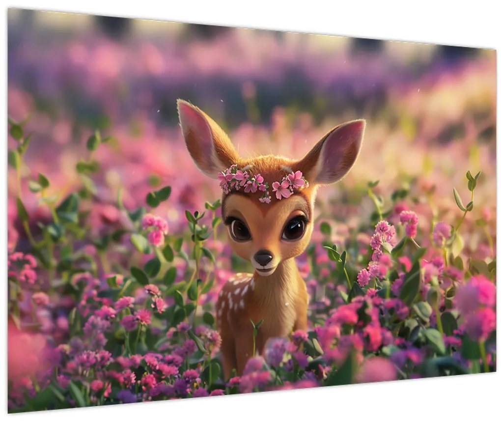 Kép - Aranyos őzike (90x60 cm)