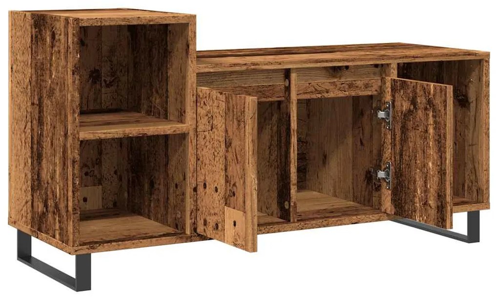 antik fa színű szerelt fa TV-szekrény 100x35x55 cm