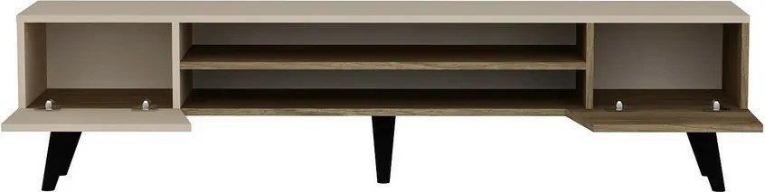 Clark Walnut and Beige TV-állvány