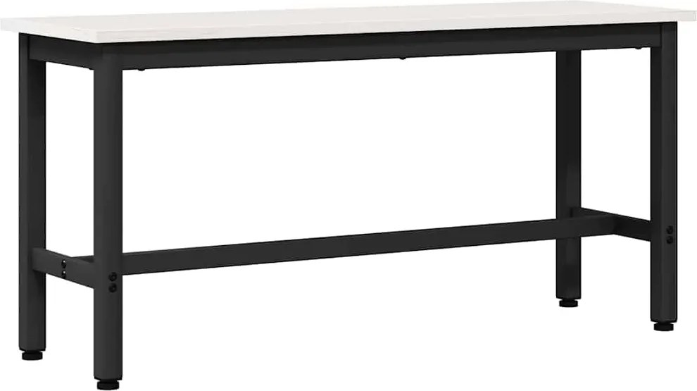 vidaXL Étkező pad Fehér 100 x 32,5 x 49 cm Tömör fenyőfa