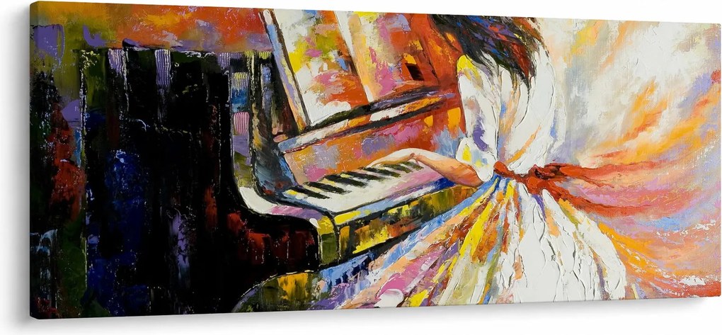 Kép - Egy nő zongorázása (120x50 cm)