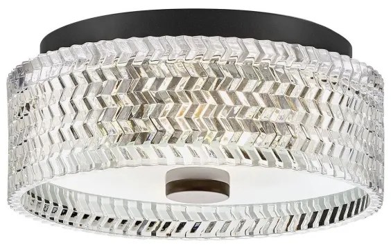 Hinkley HK-ELLE-F-S-BK - Mennyezeti lámpa 2xE27/60W/230V átm. 30,5 cm fekete